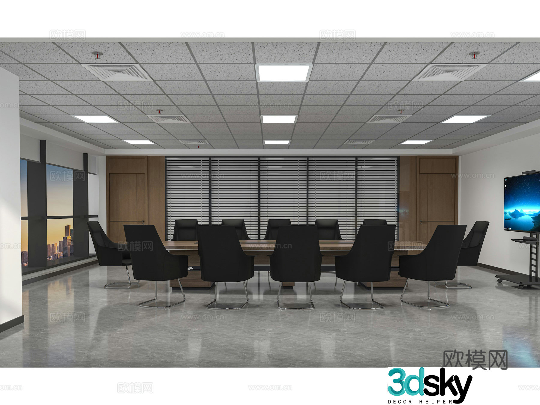 Small conference room 3d model