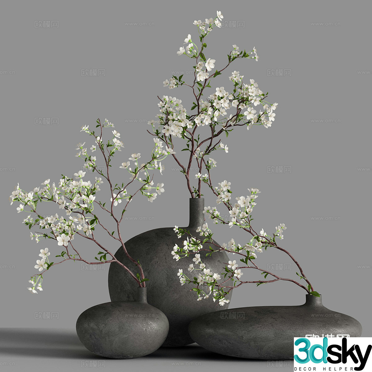 New Chinese cherry blossom bonsai 3D model