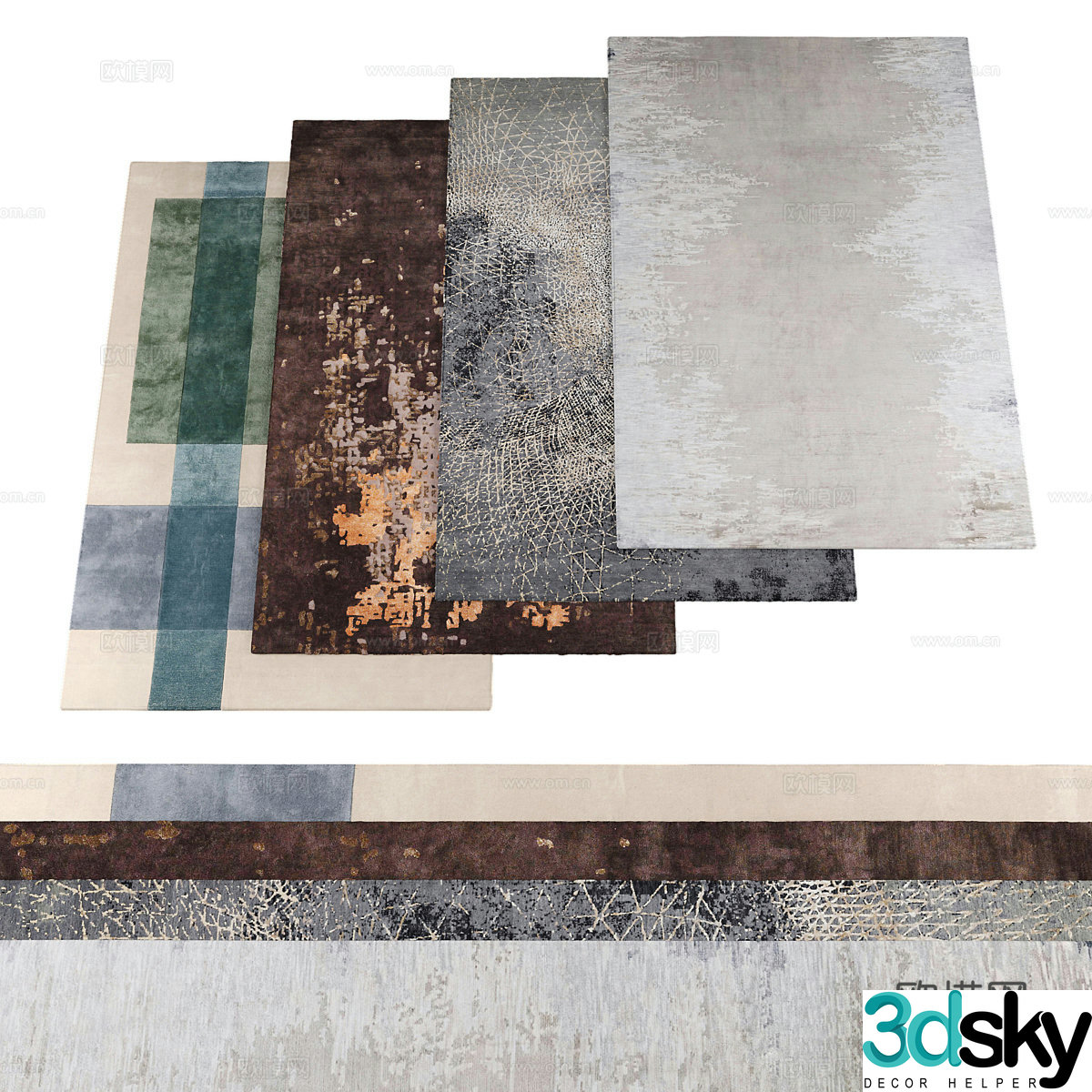 Square carpet 3d model