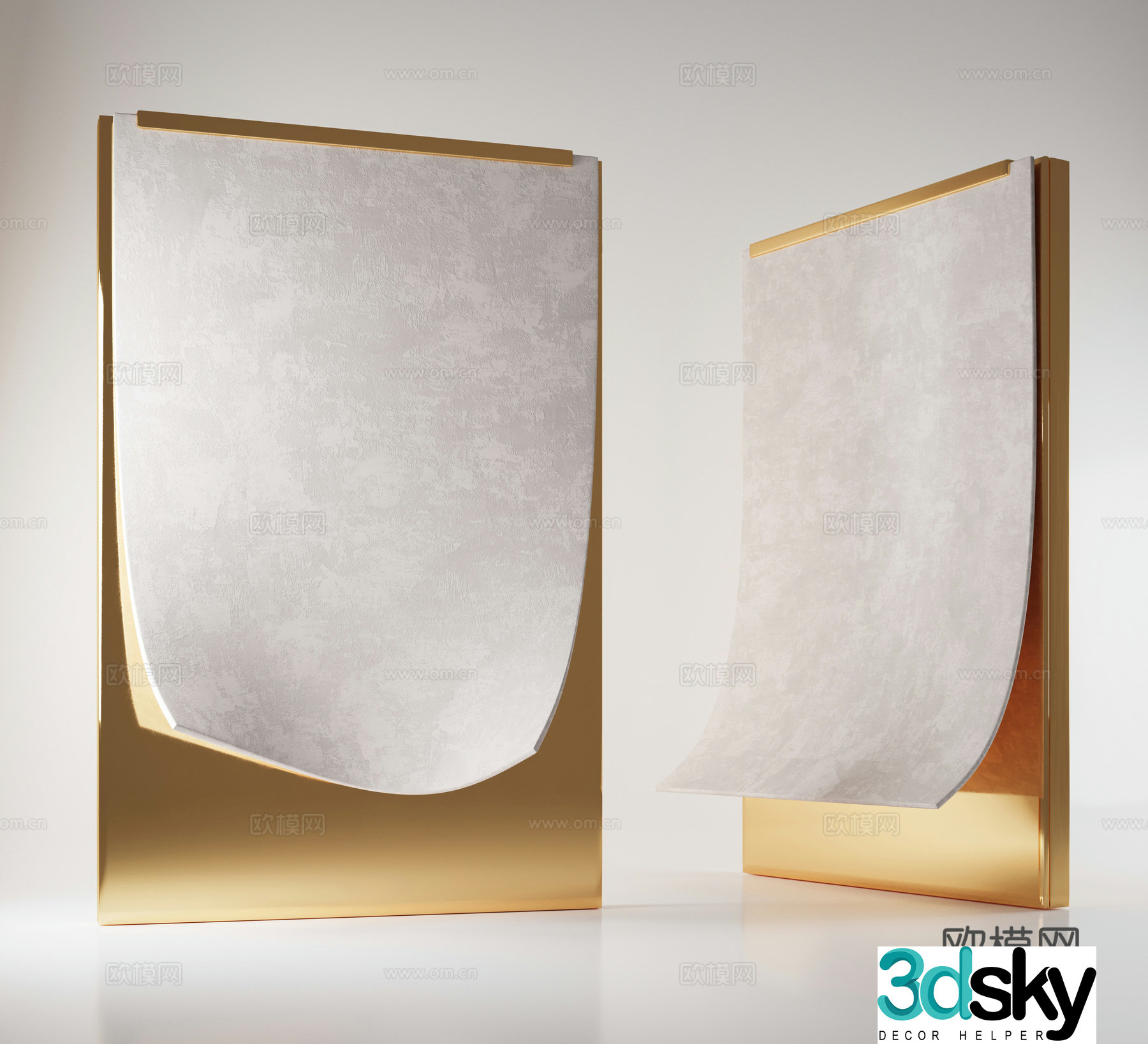 Art paint paint modeling wall curved wall 3d model