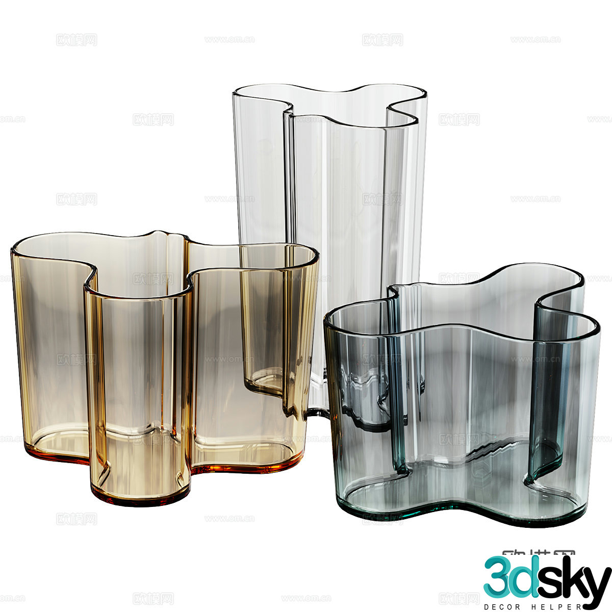 Tableware combination 3D model