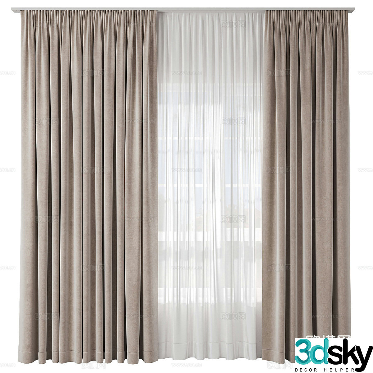Curtain 3d model