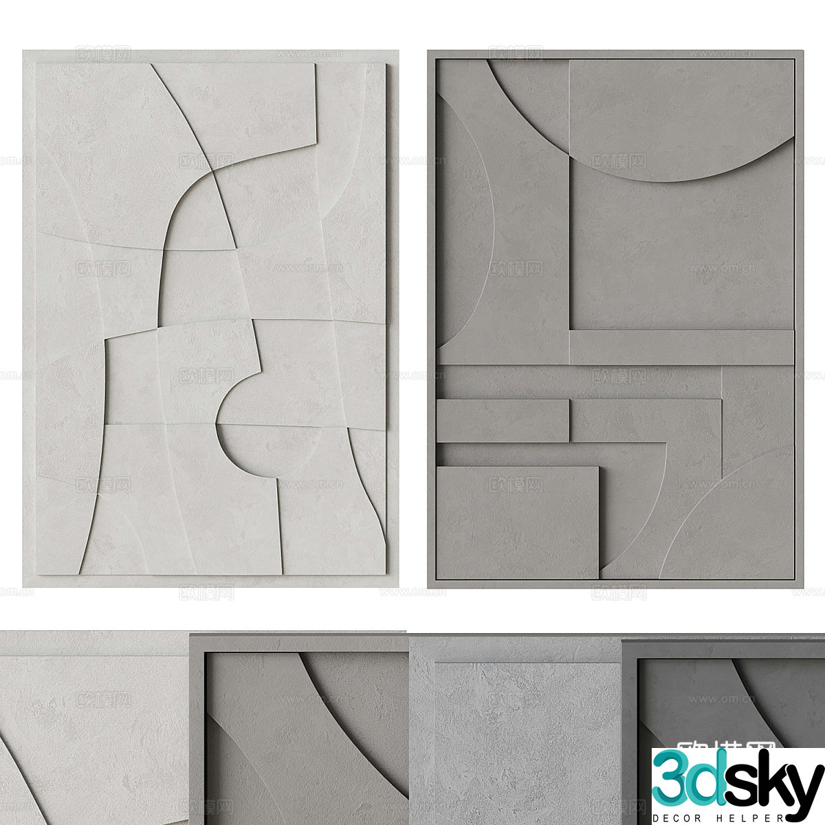 Abstract painting 3d model