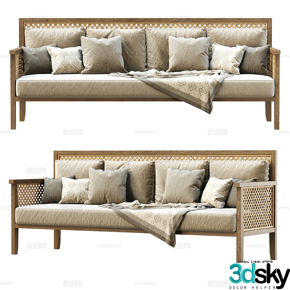 Multiplayer sofa 3d model
