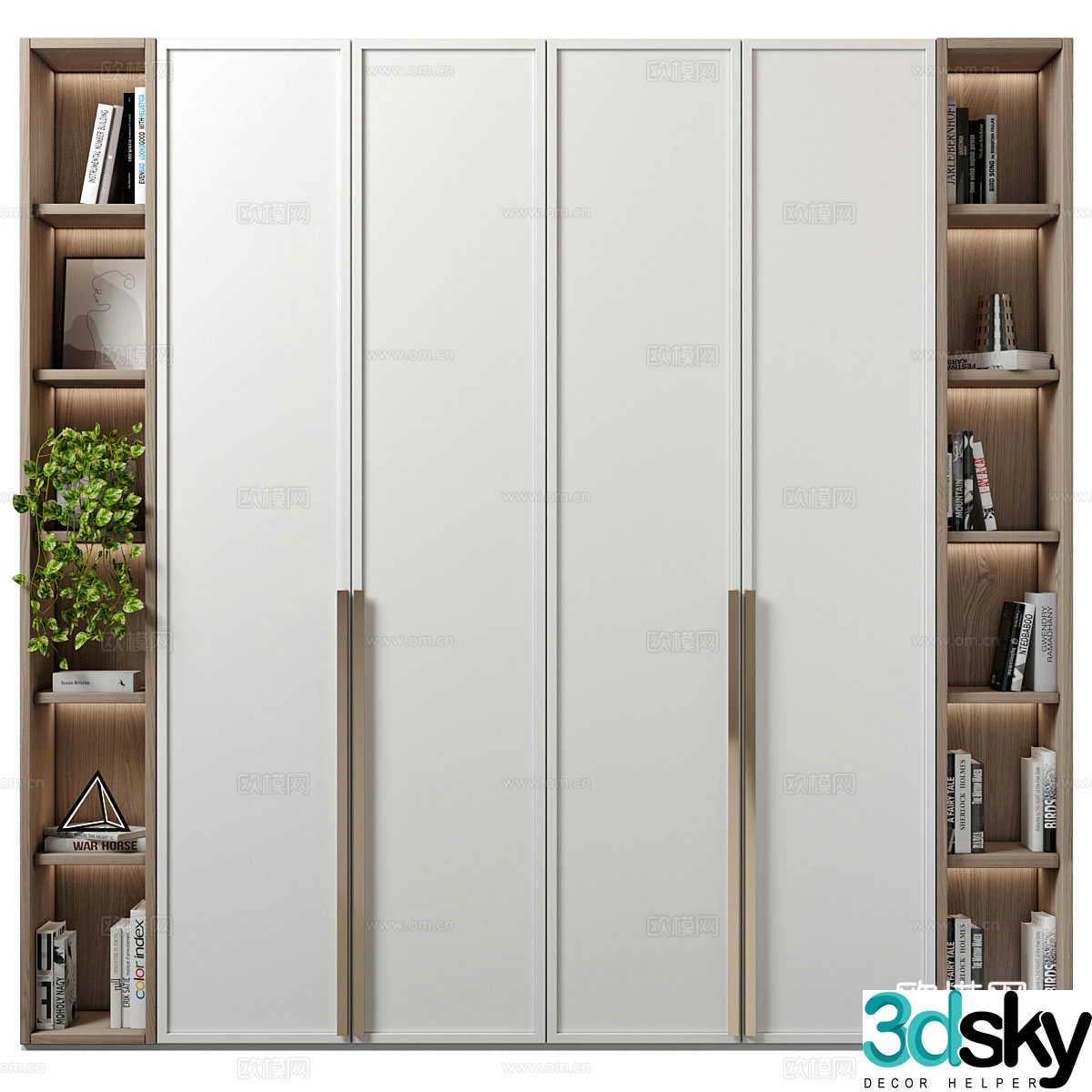 Bookcase 3d model