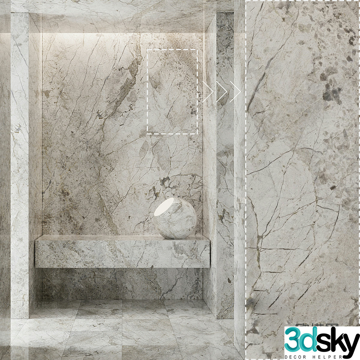 3d model of floor tiles