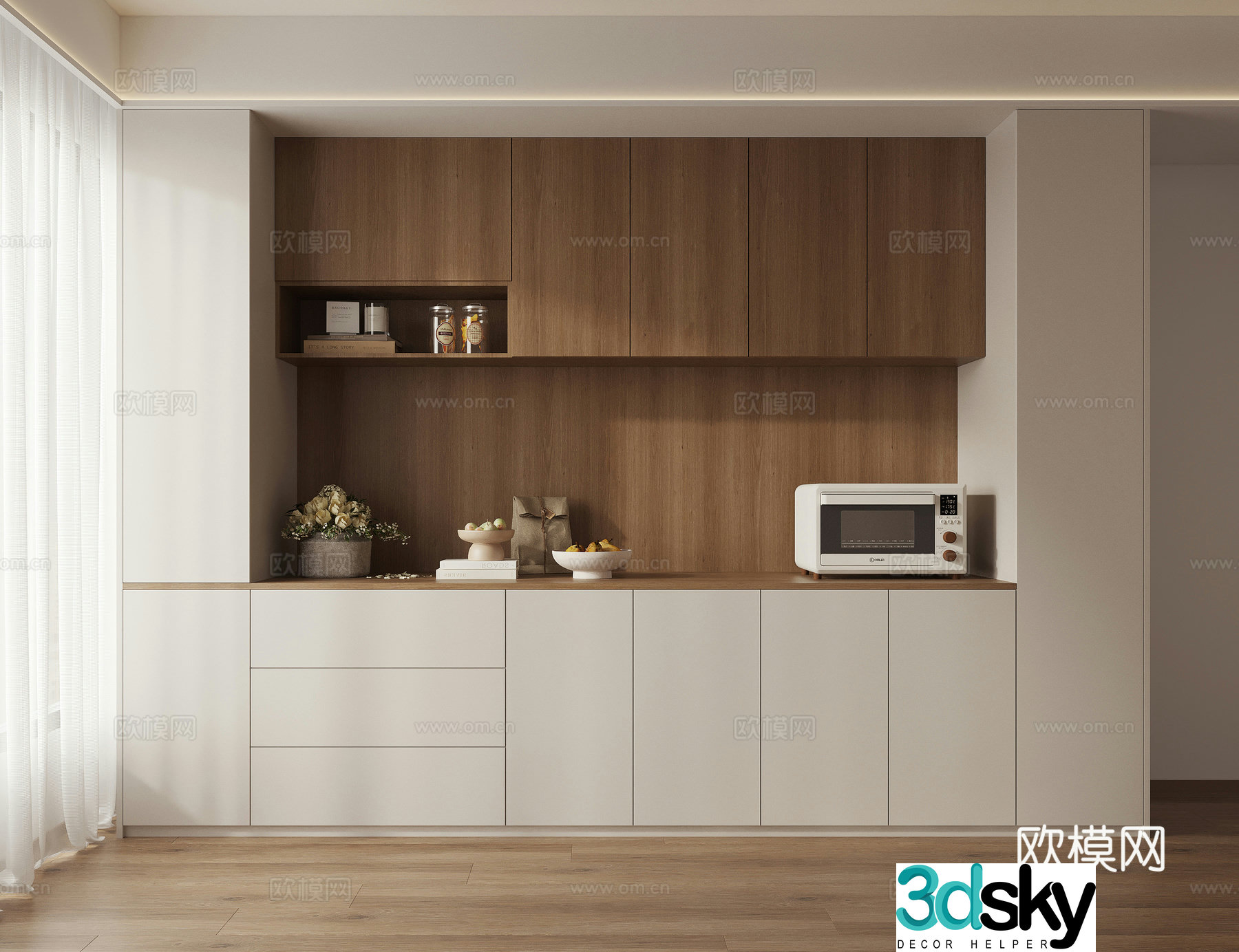 Sideboard Wine Cabinet 3D Model