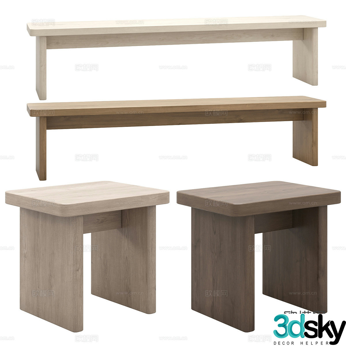 Wooden floor 3d model