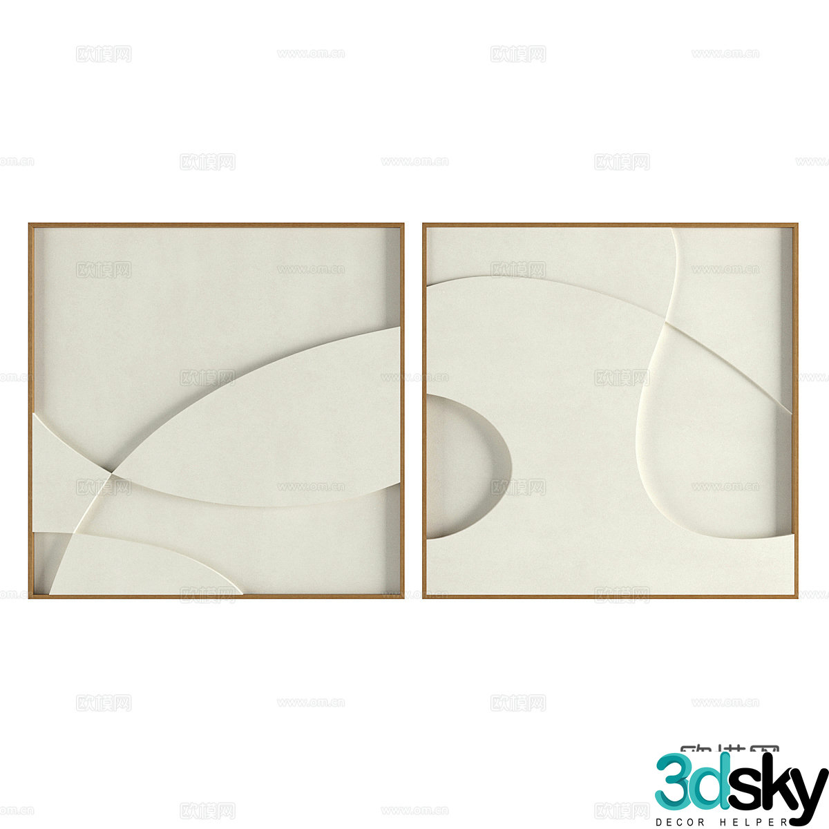 Abstract painting 3d model