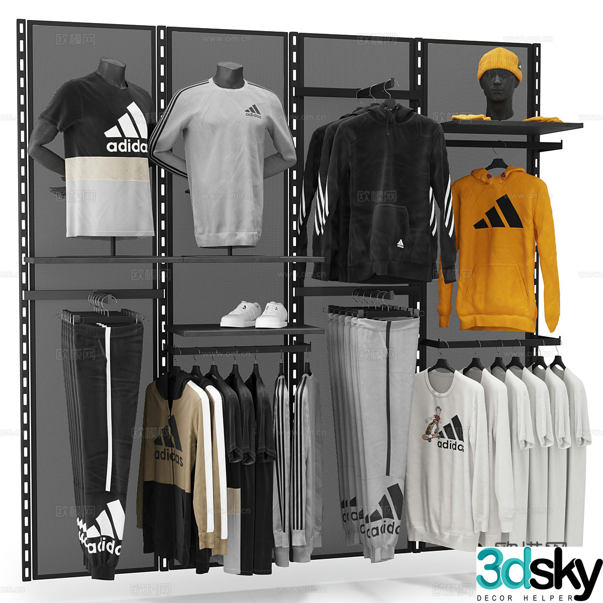 Clothing store 3d model