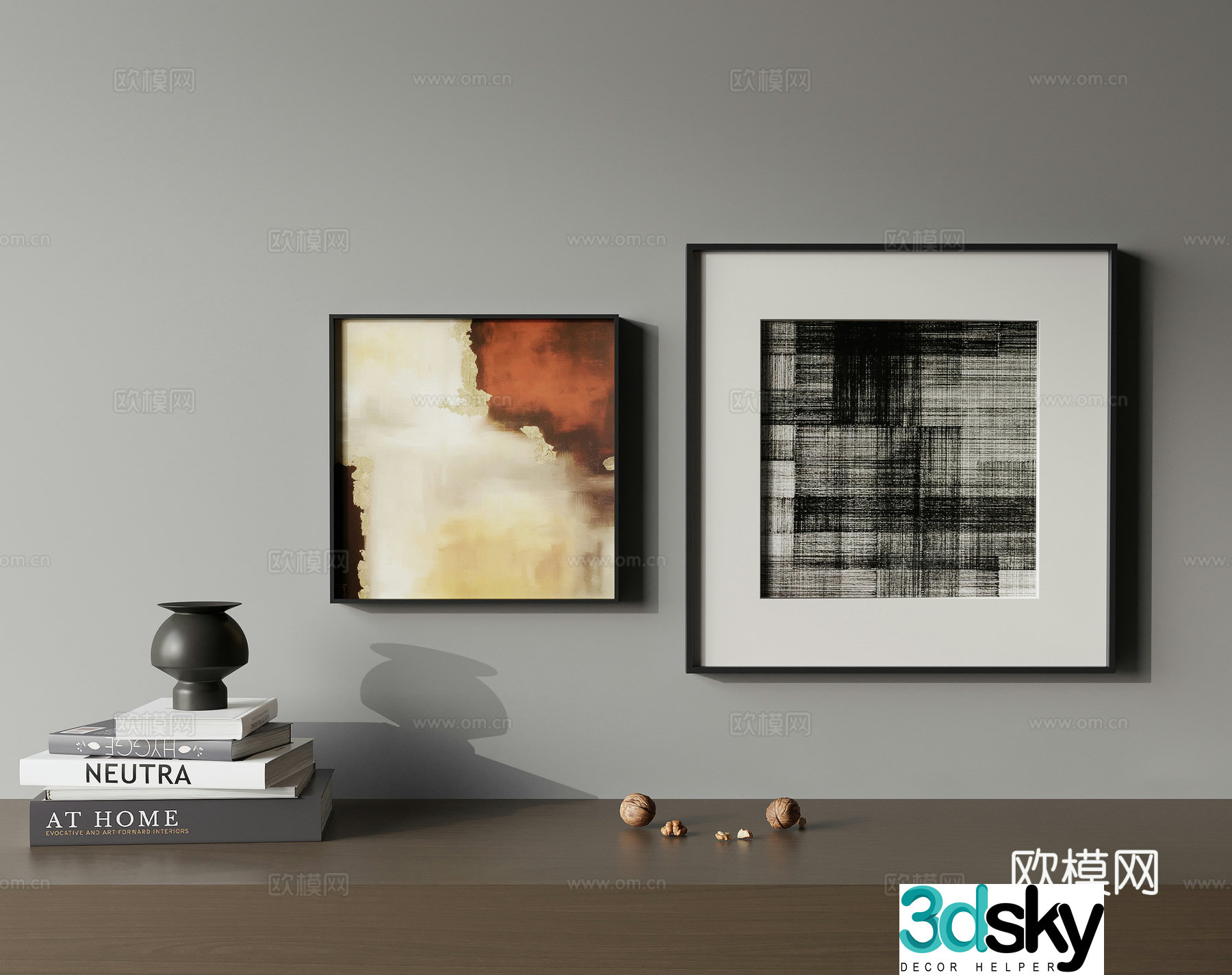 Combination hanging painting 3D model