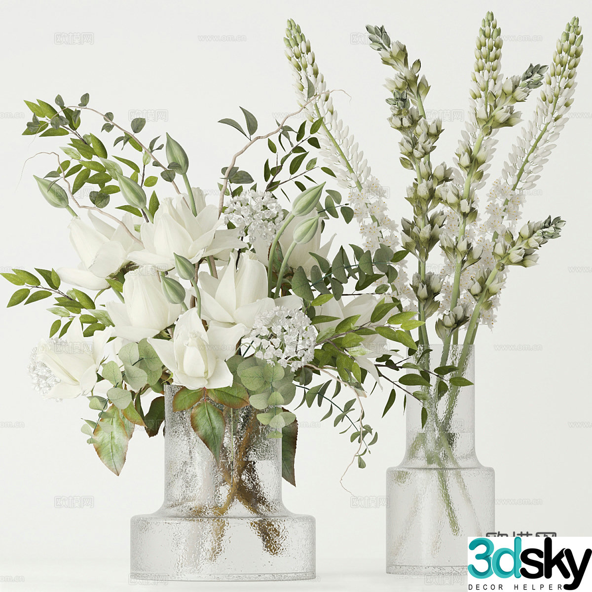Vase flowers 3d model