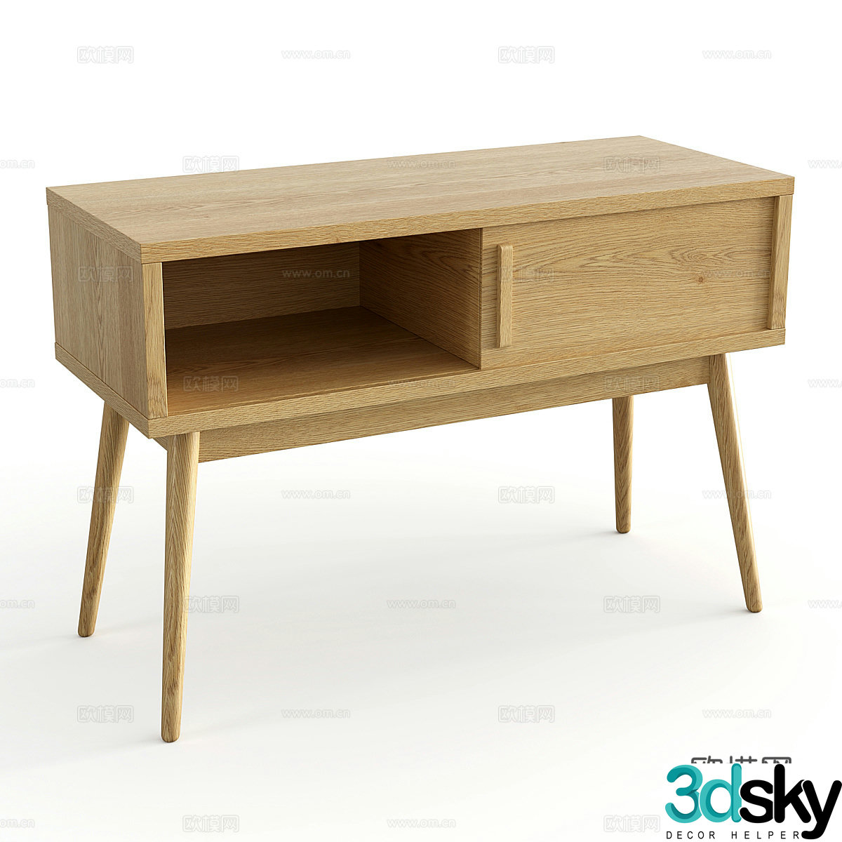 3d model of chest of drawers