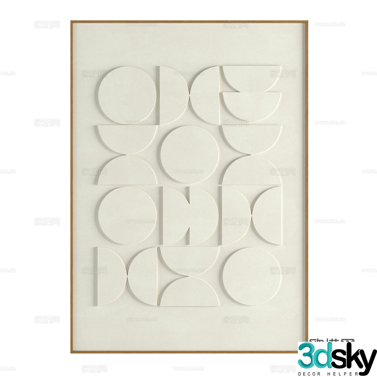 New Chinese style hanging painting 3D model