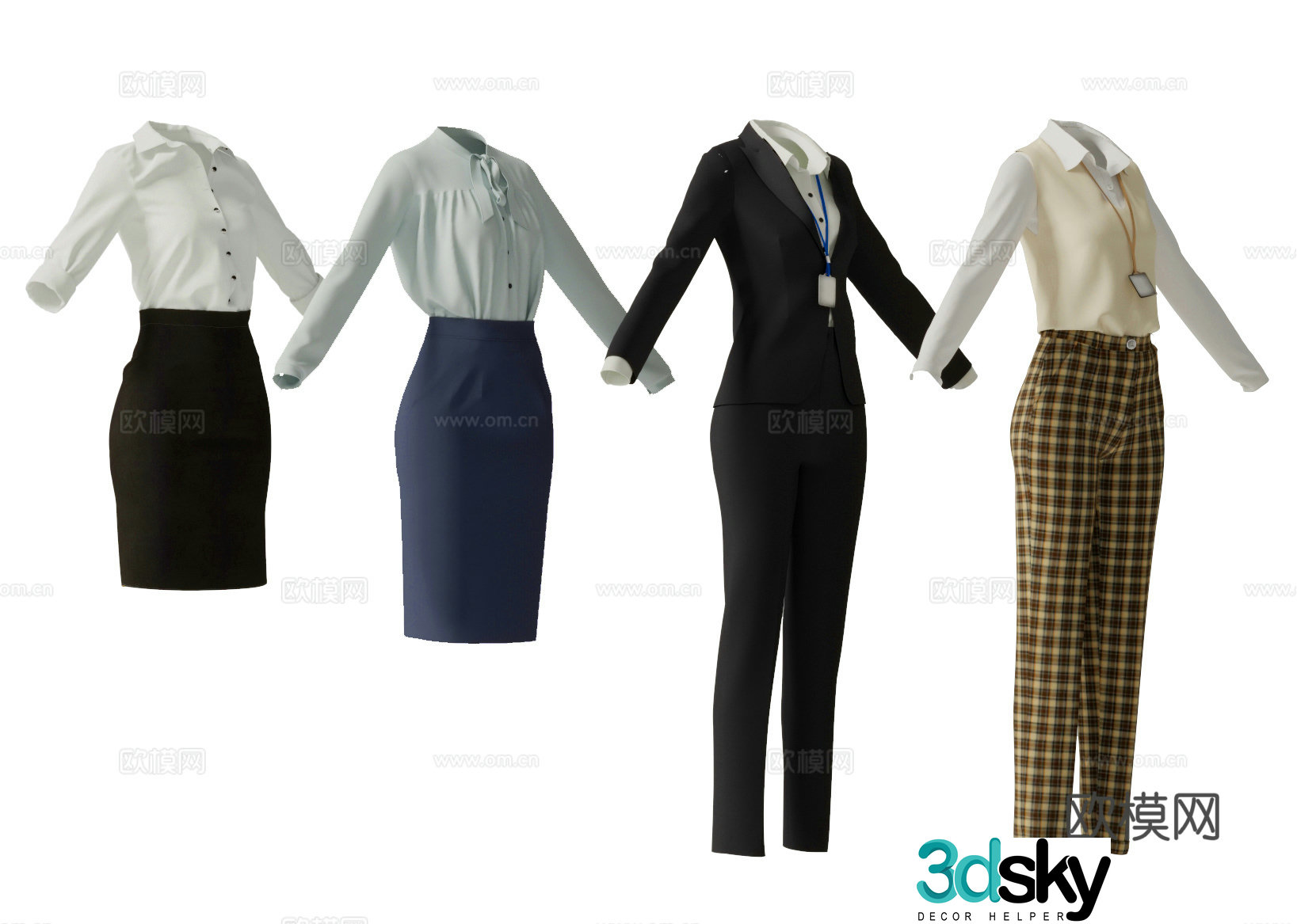 Office Uniform 3d Model