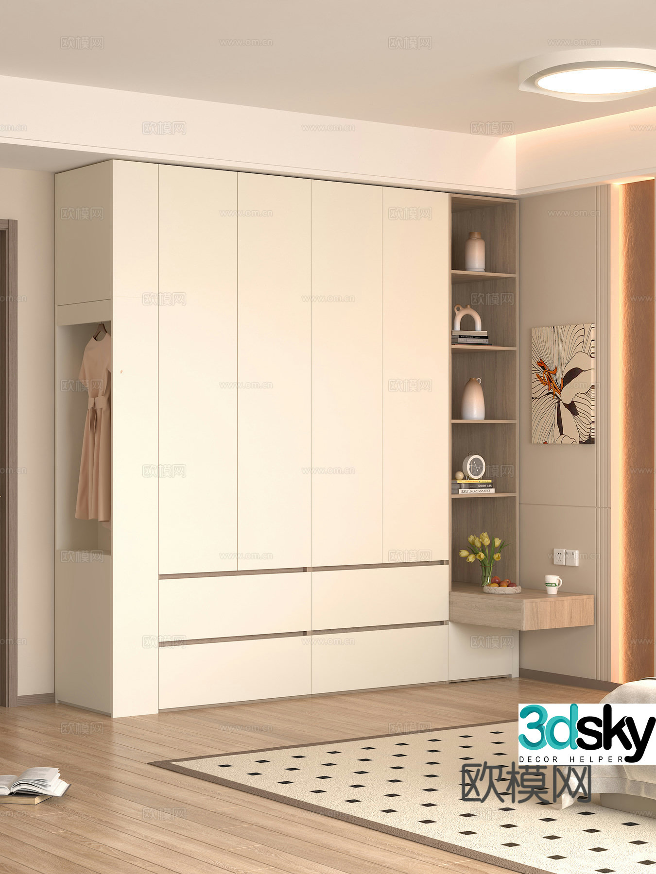 Cabinet wardrobe bedroom wardrobe bedroom wardrobe modern wardrobe 3d model 3d model