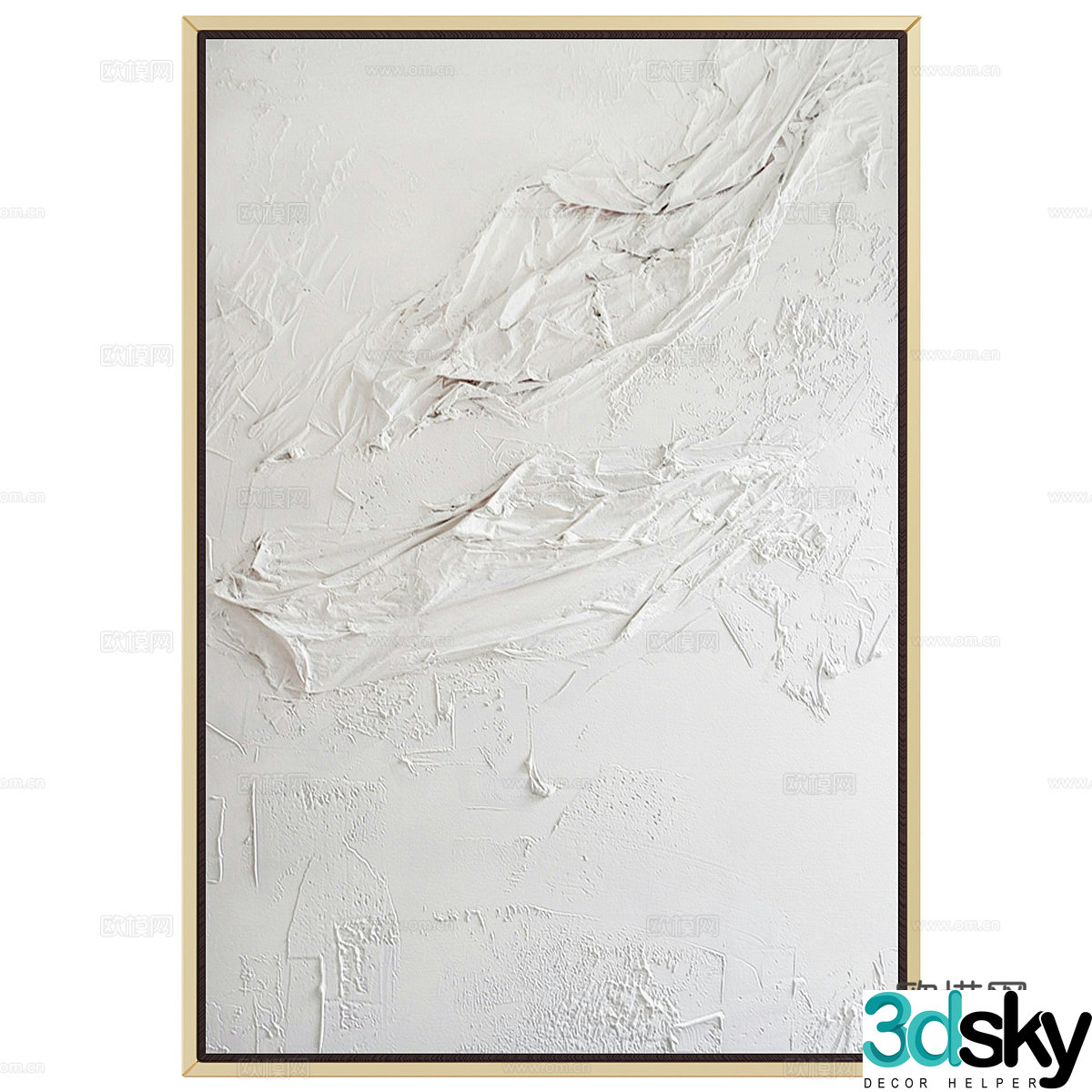New Chinese style hanging painting 3D model