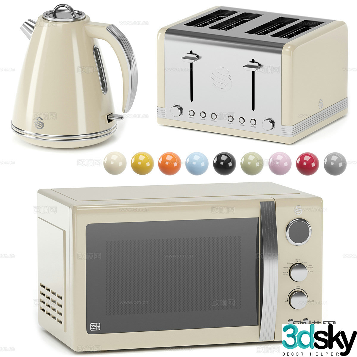 Household appliances 3D model