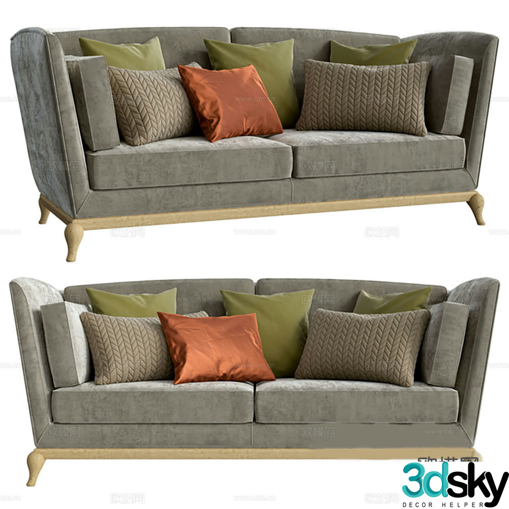 Sofa Multi-person sofa 3d model