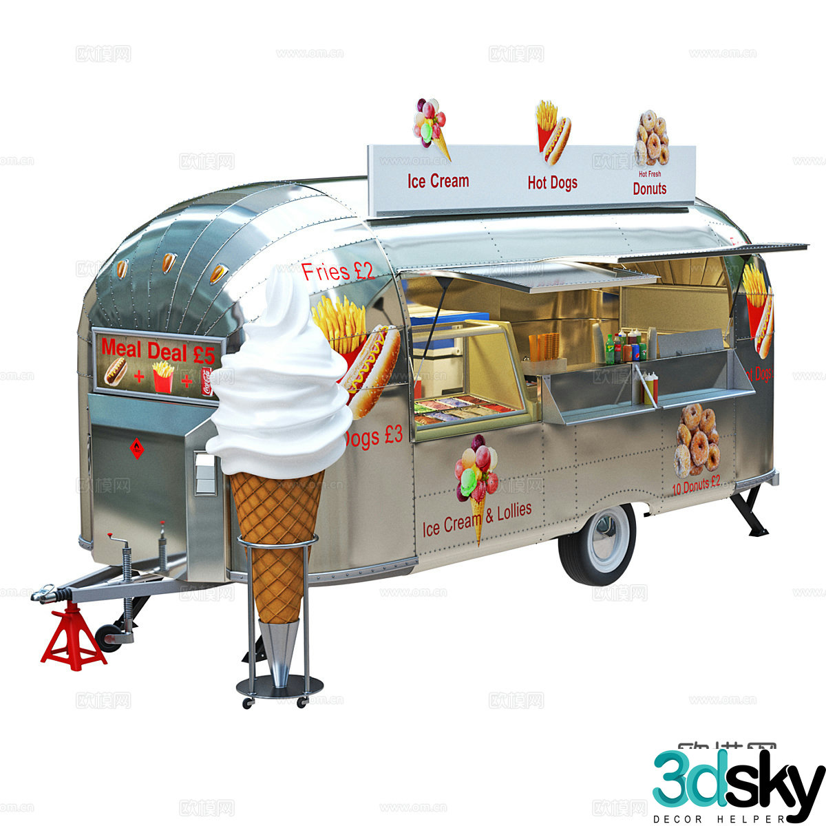 Retail industry 3D model