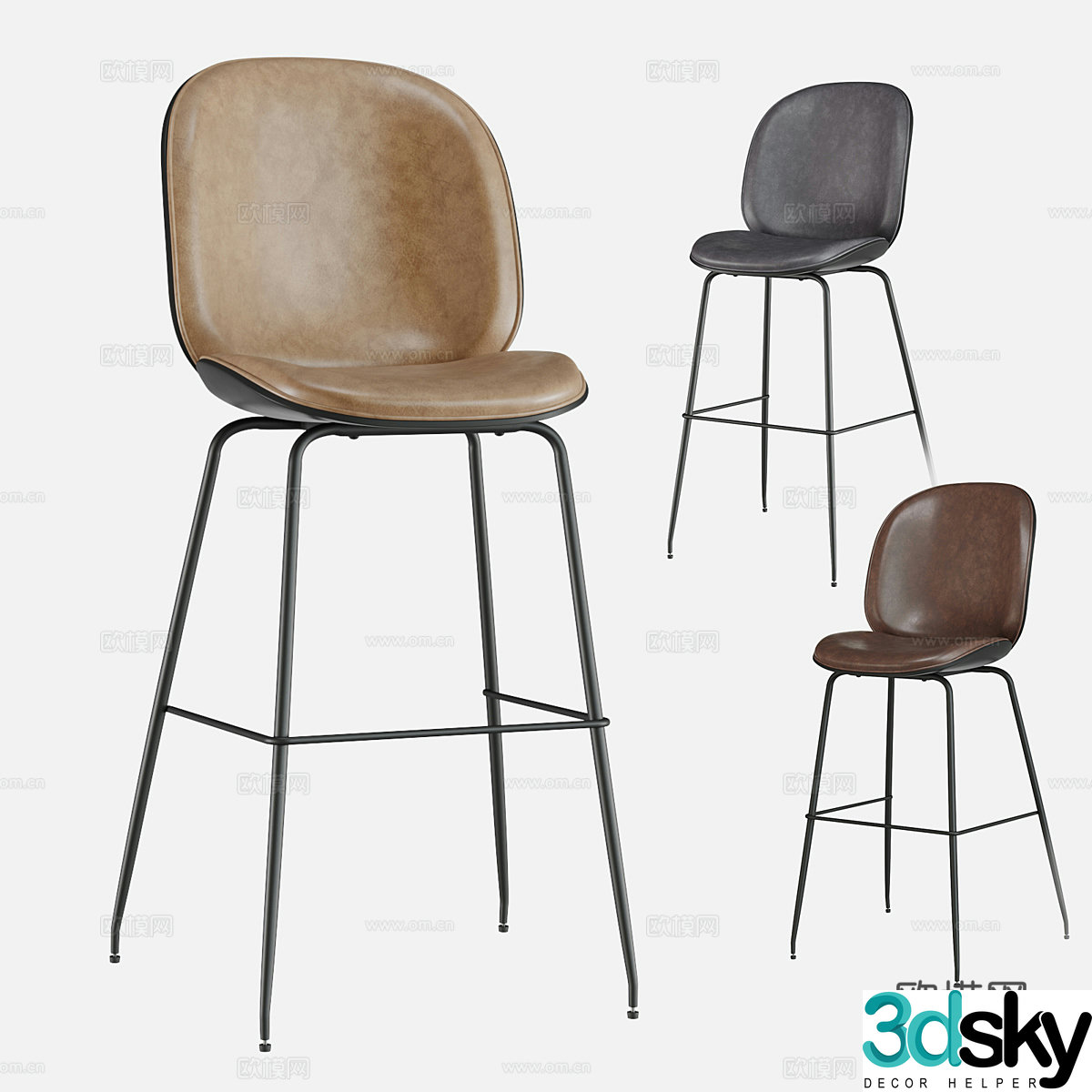 Bar chair 3d model
