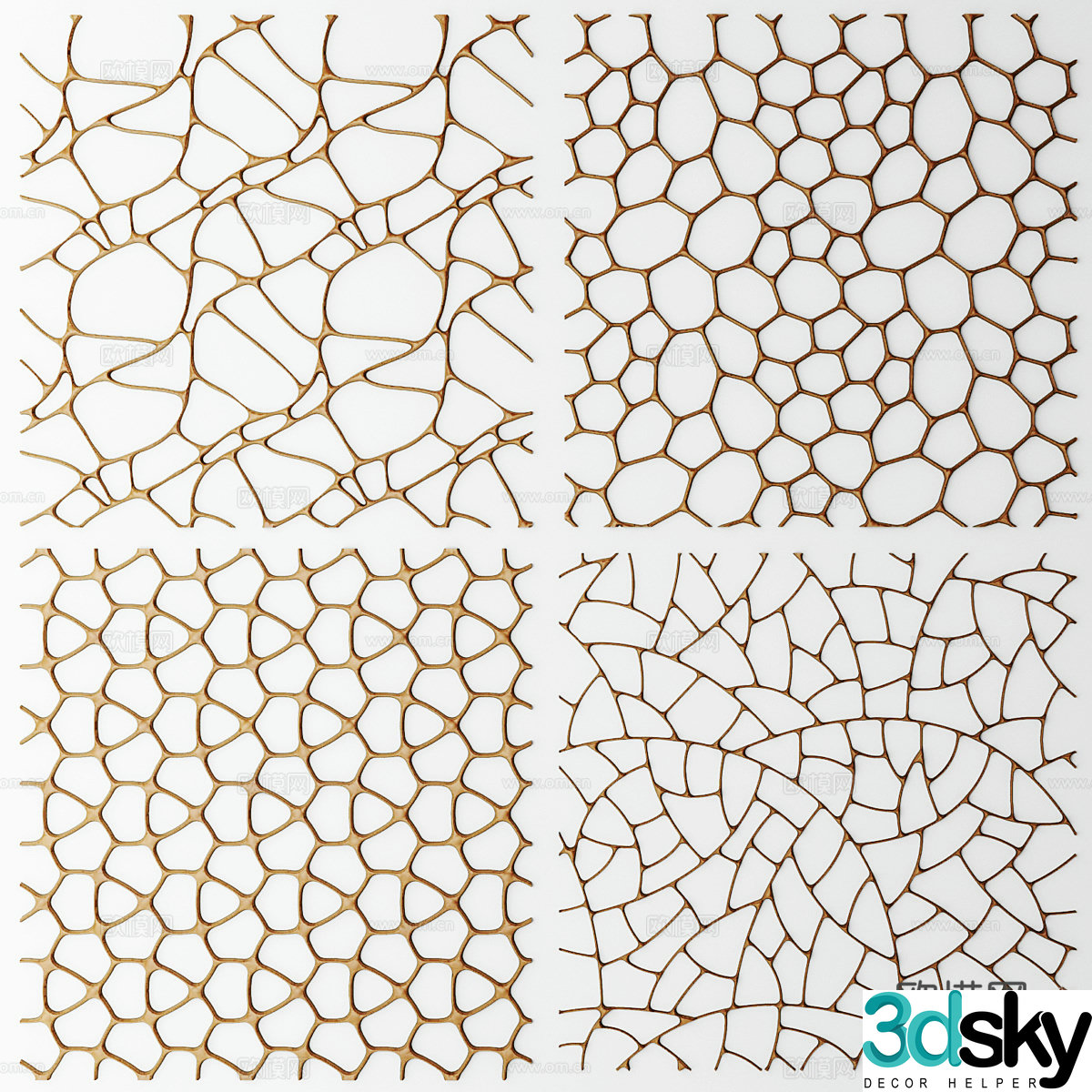 3D model of wall covering layer