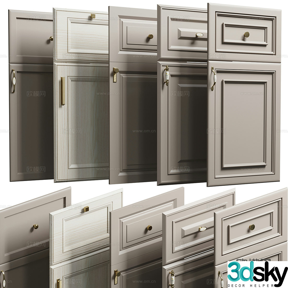 Cabinet door panel 3d model
