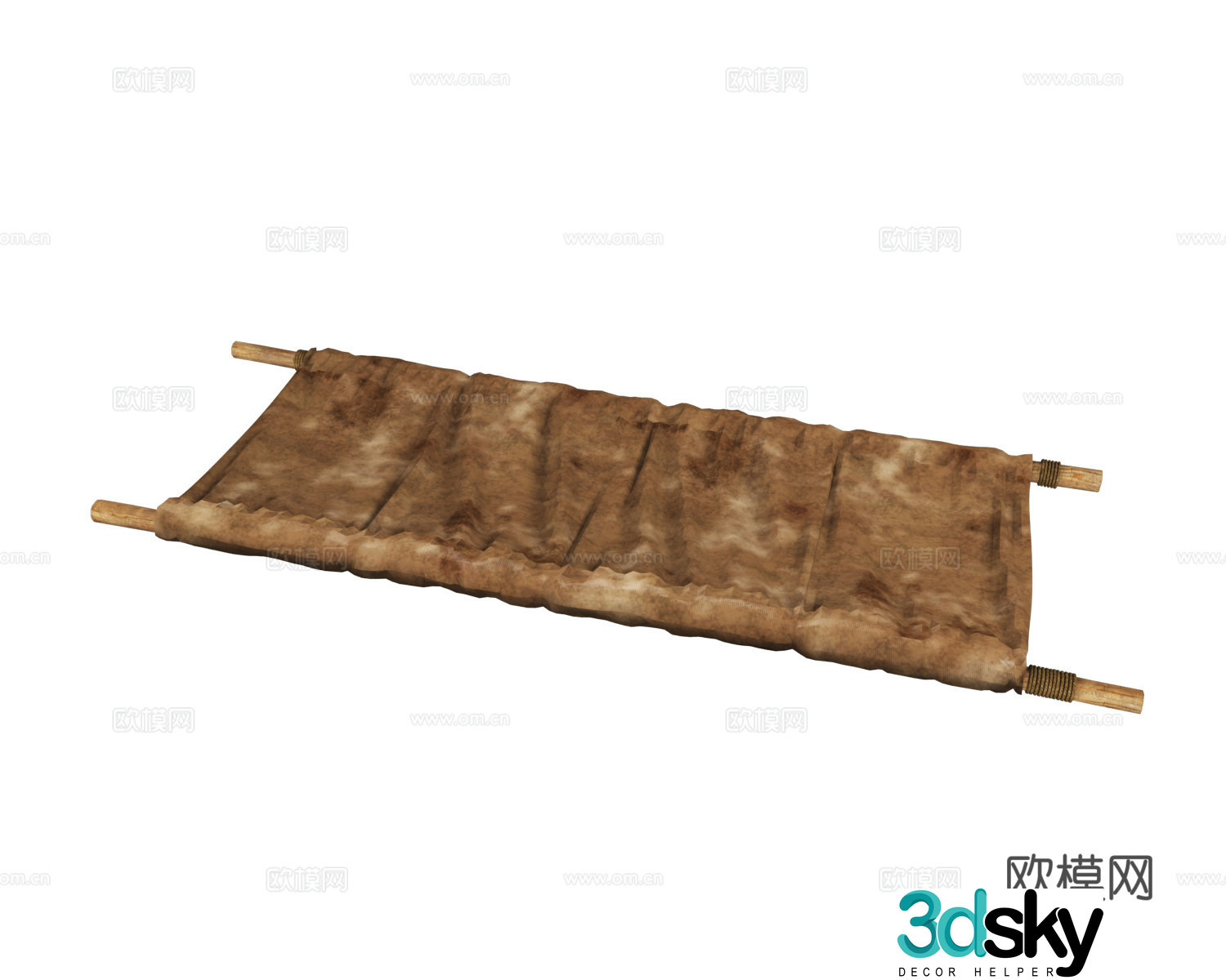 Rescue stretcher First aid stretcher Medical stretcher Medical stretcher Single rack Battlefield stretcher 3d model