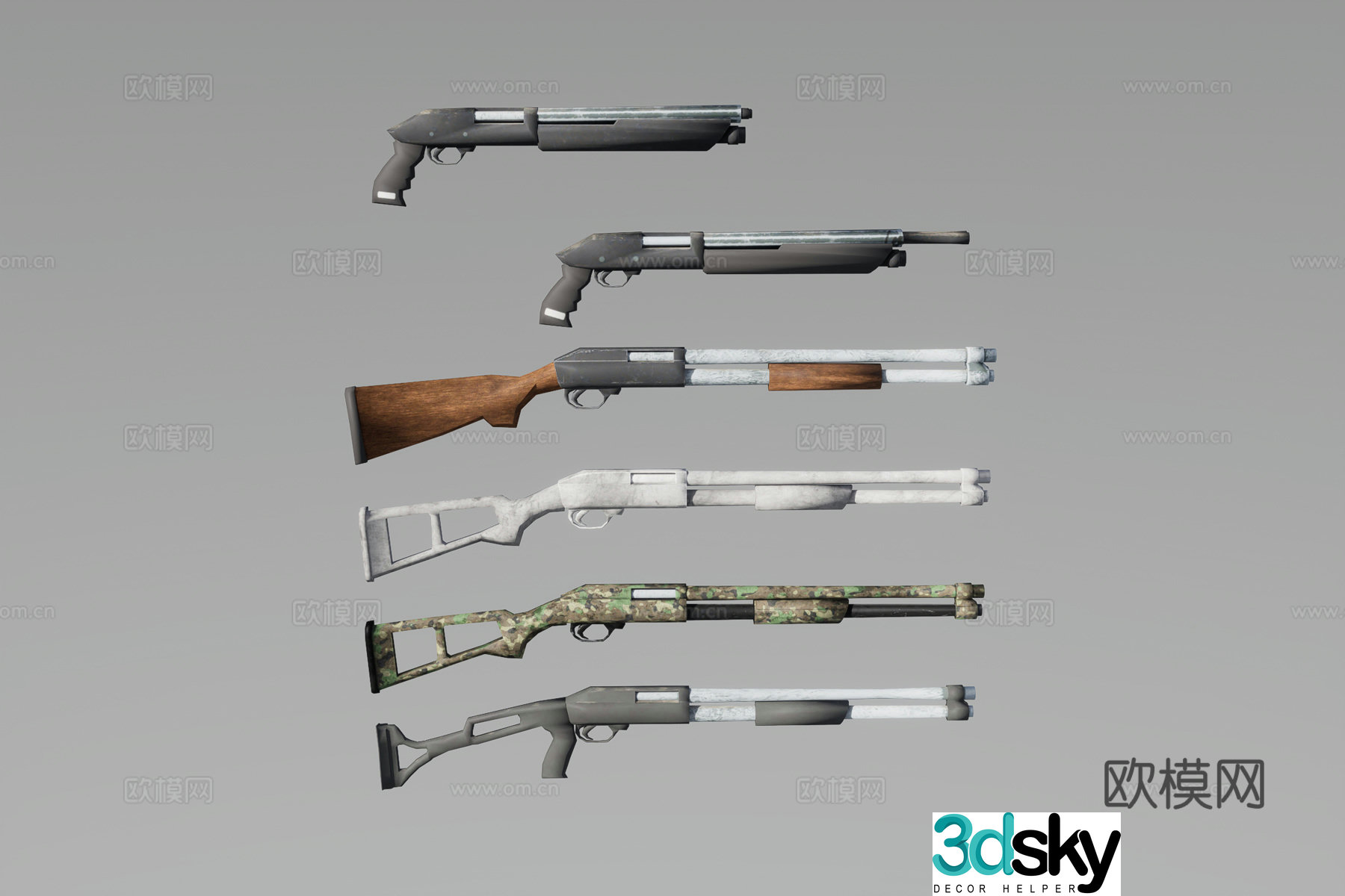 Musket 3d model