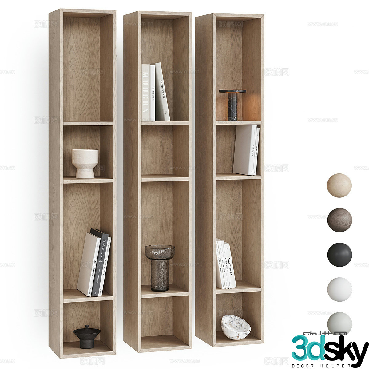 New Chinese style decorative cabinet 3D model