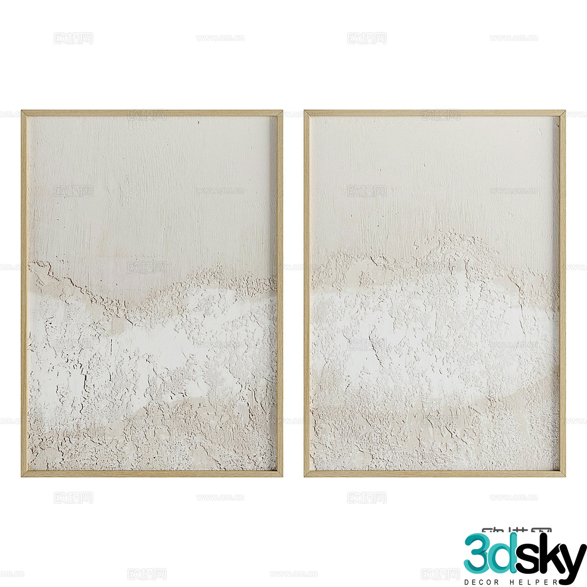 New Chinese style hanging painting 3D model