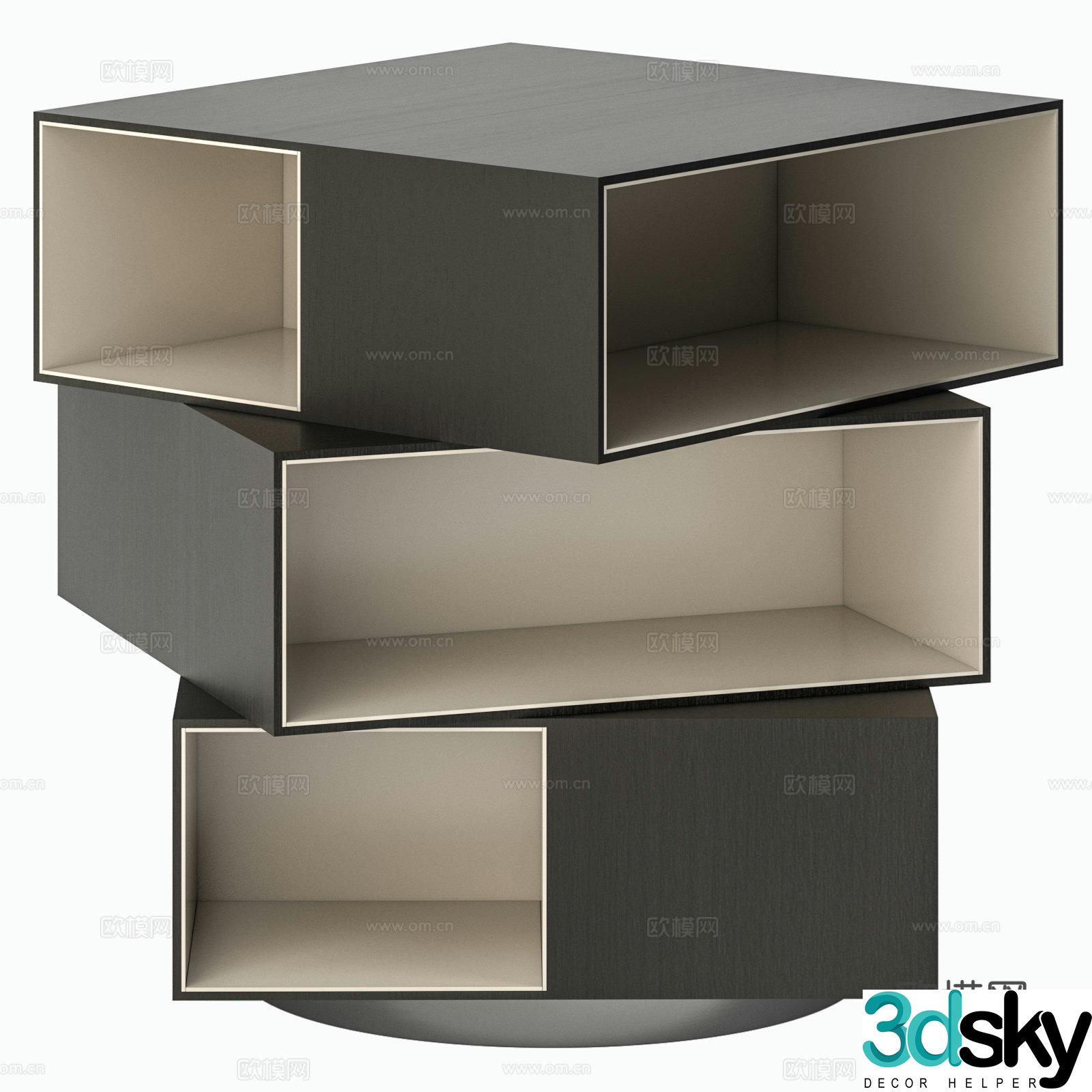 Cabinet chest of drawers side cabinet 3d model