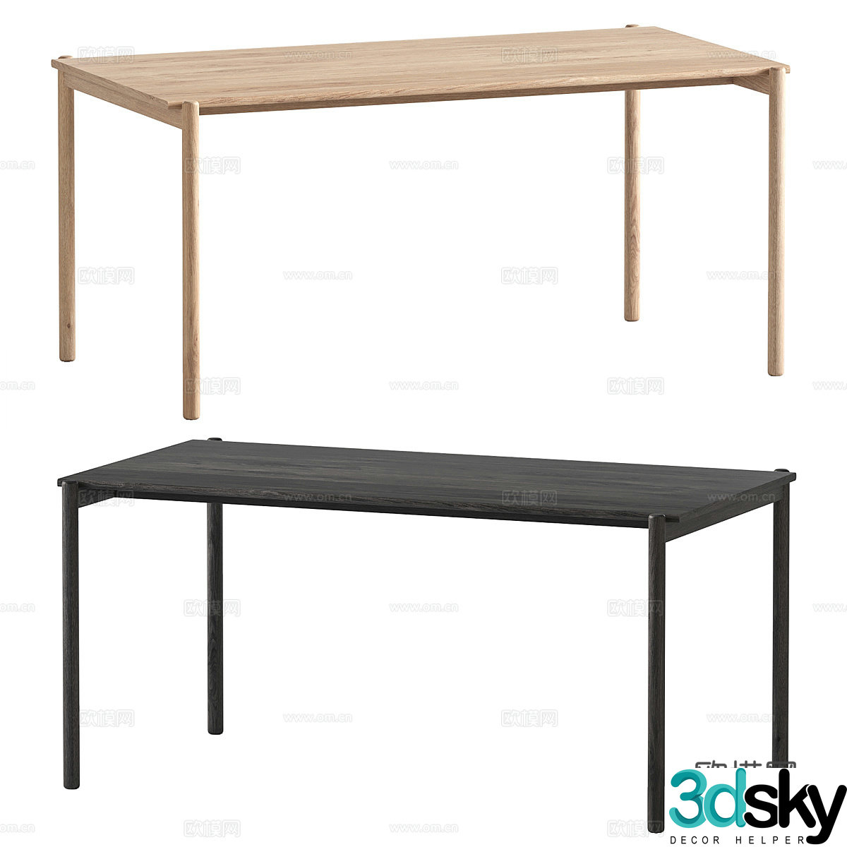New Chinese desk 3D model