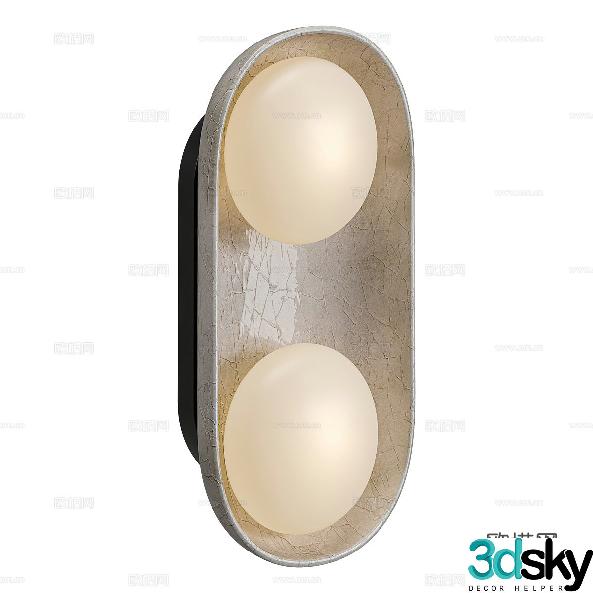 New Chinese wall light 3D model
