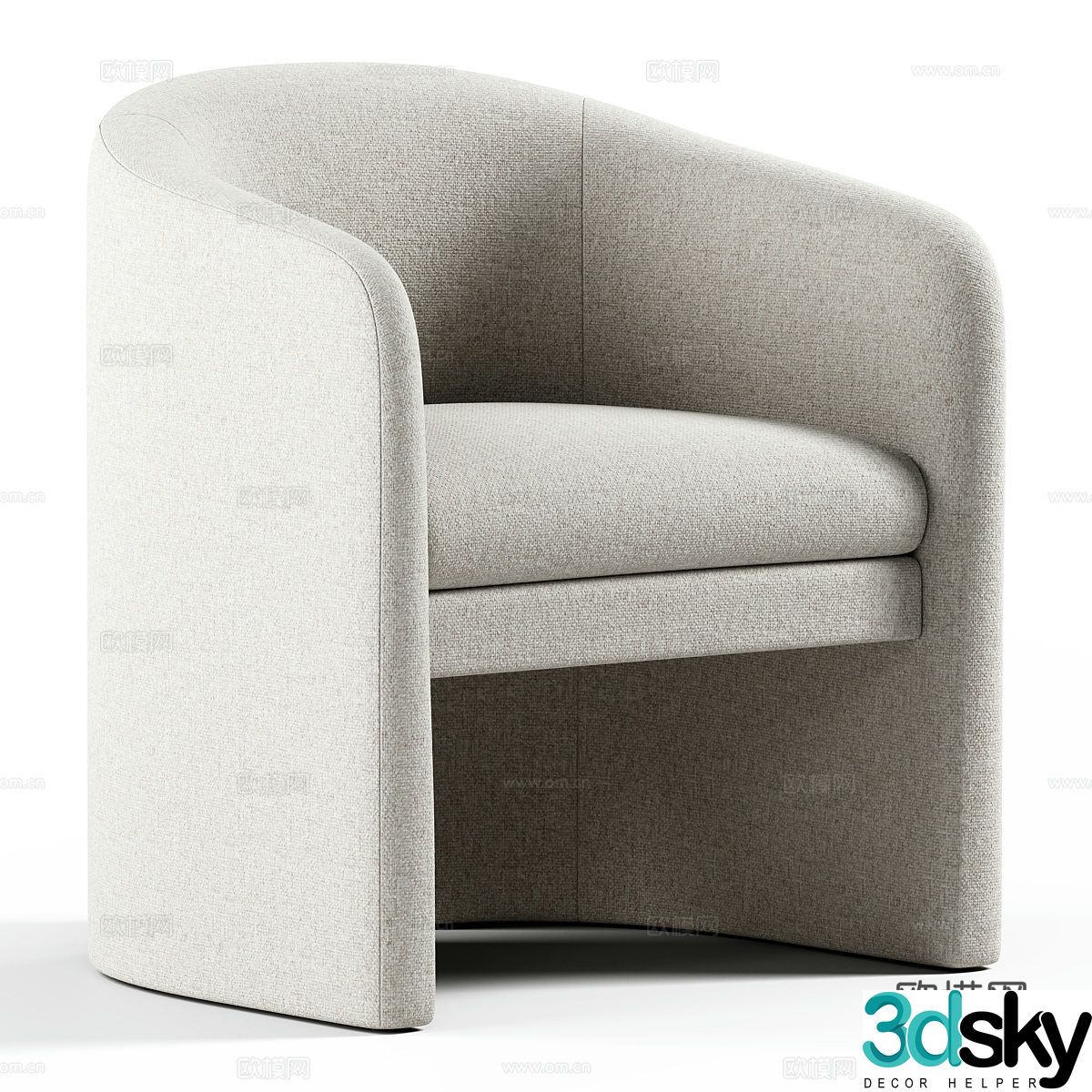 Modern sofa chair 3d model