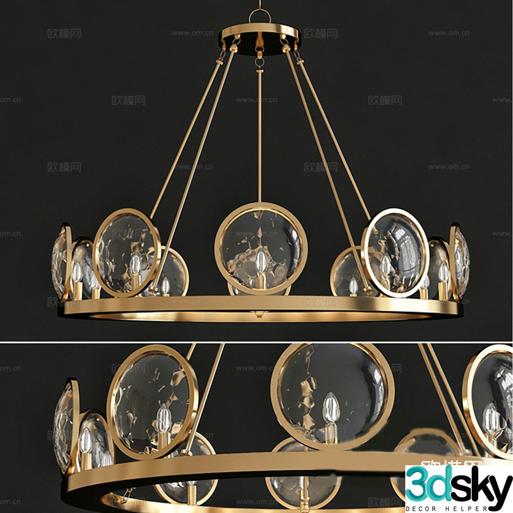 Chandelier Decorative Light Lamp 3D Model