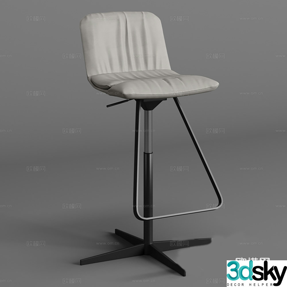 Chair Single Chair Bar Chair 3D Model