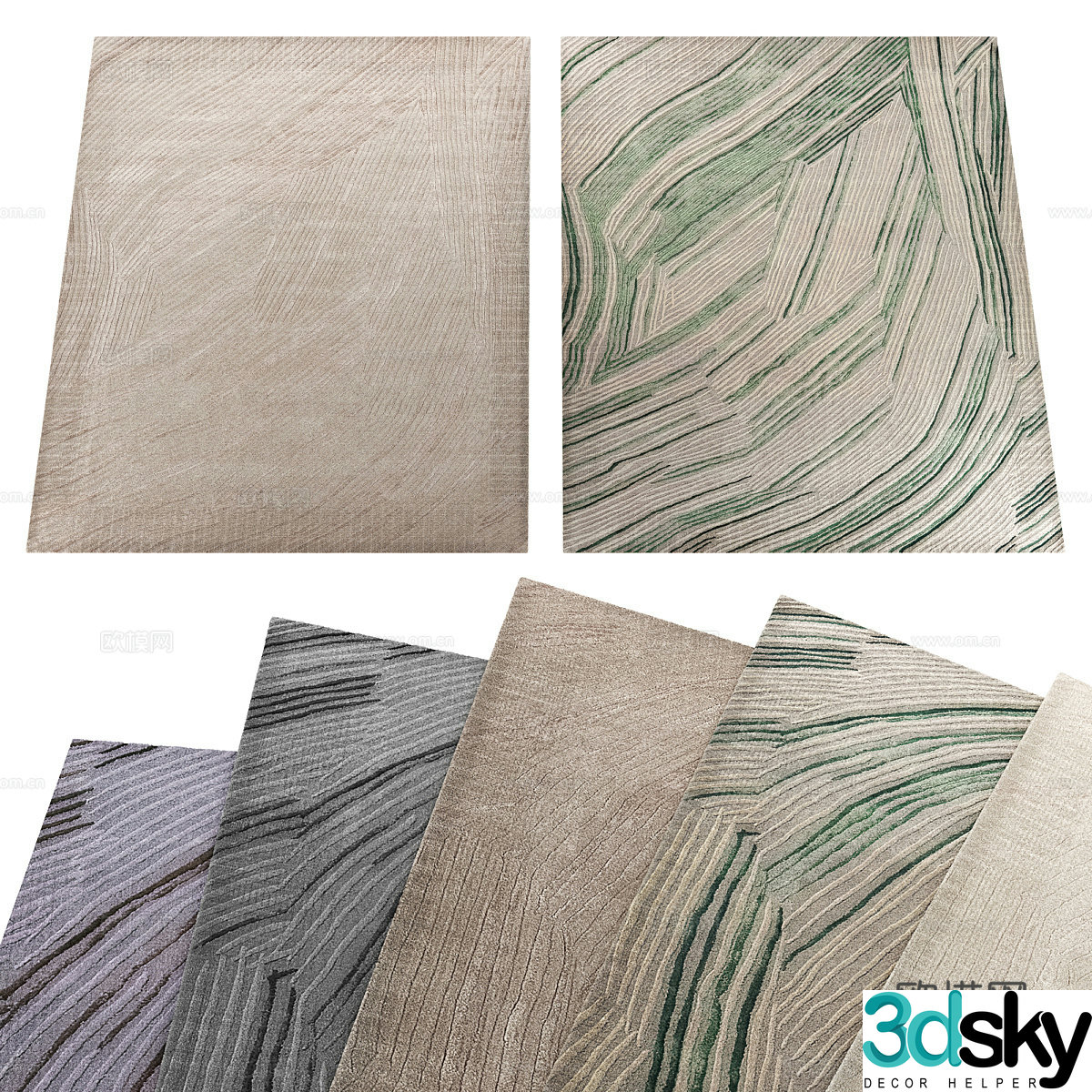Square carpet 3d model