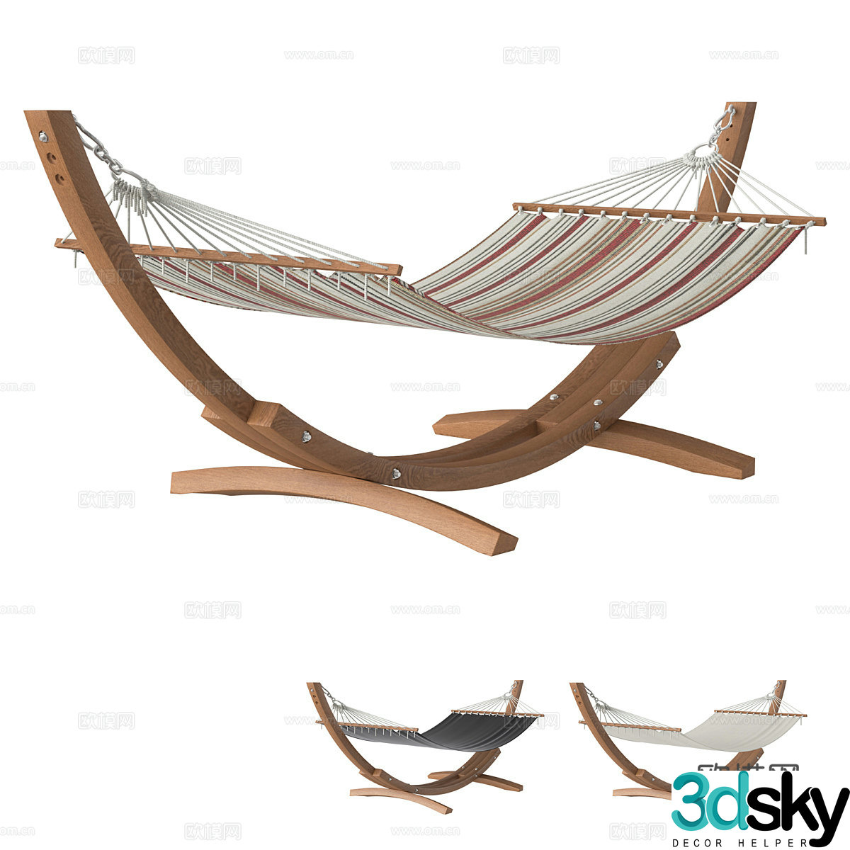 Modern hammock 3d model