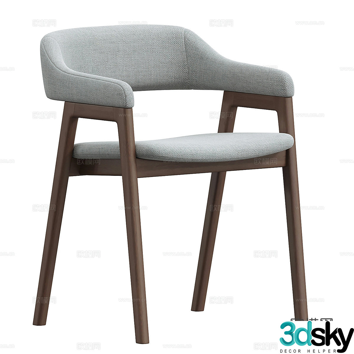 New Chinese casual chair 3D model
