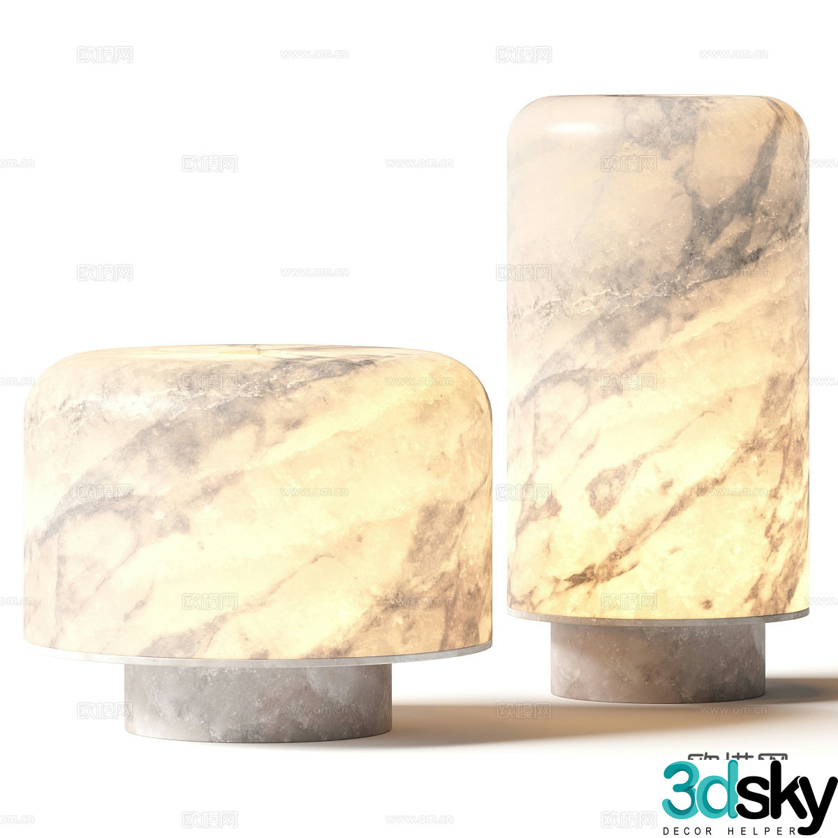 Modern light luxury desk lamp 3D model