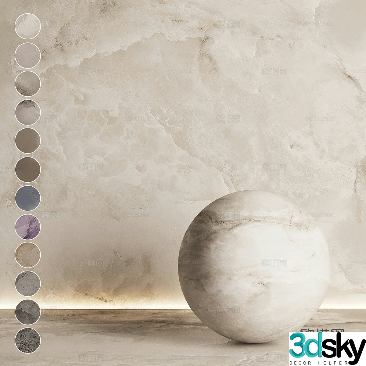 3D model of floor tiles