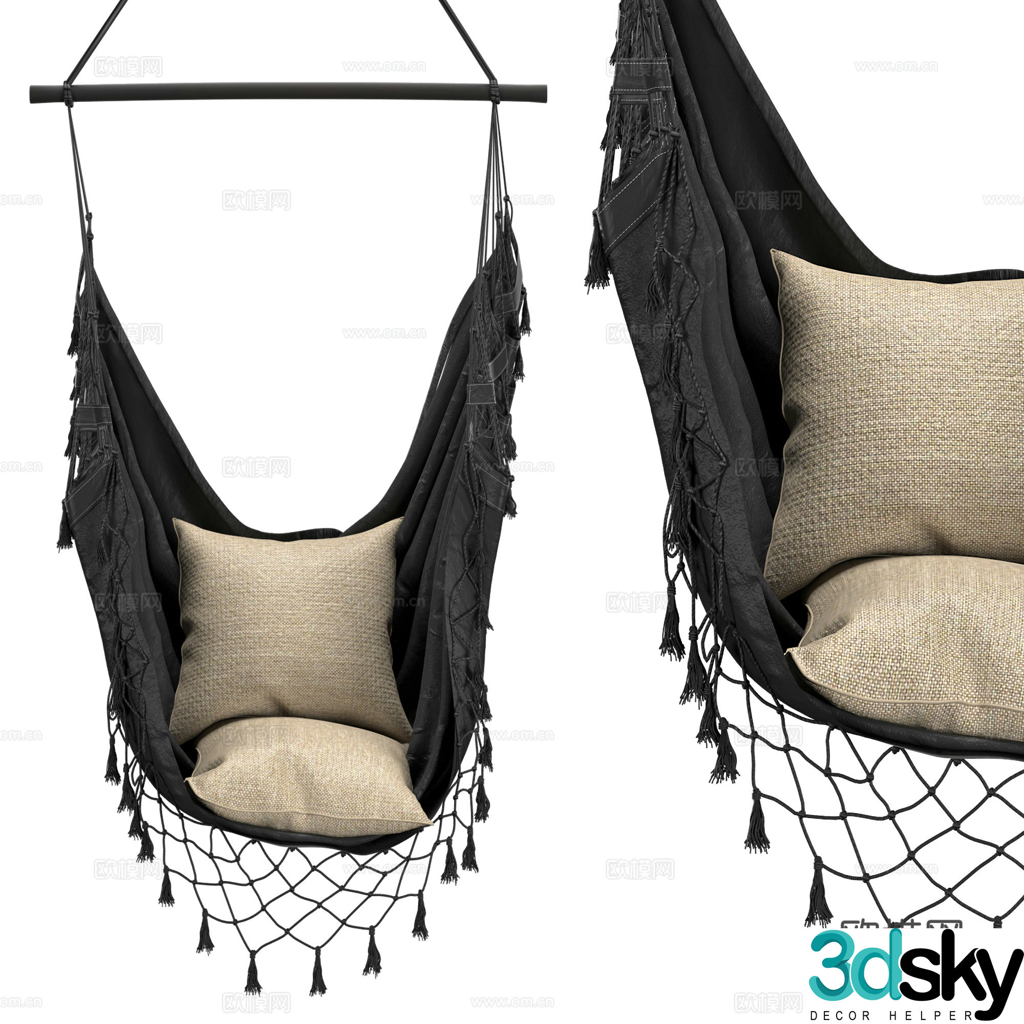 New Chinese hammock 3D model