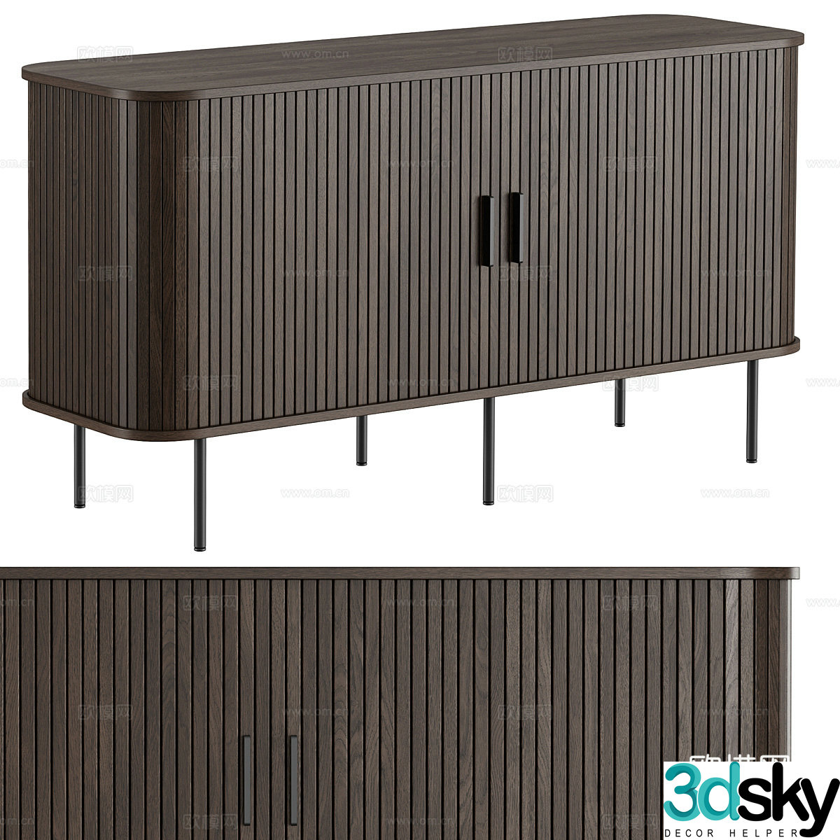 New Chinese TV cabinet 3D model