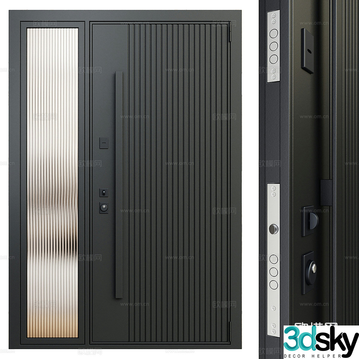 Swing door 3D model