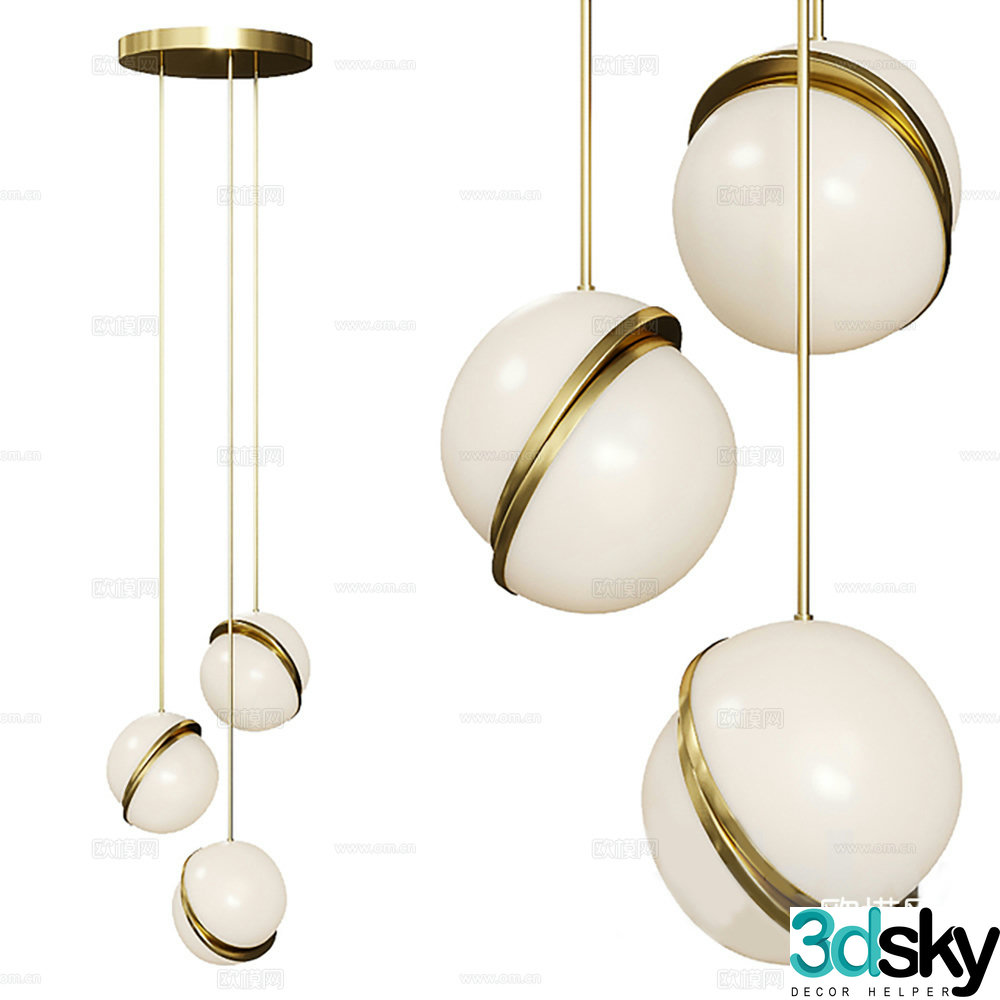 Lamps Chandelier Decorative Lights Lighting 3D Model