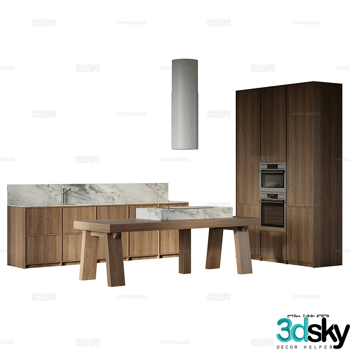 New Chinese style Wasabi cabinet 3D model