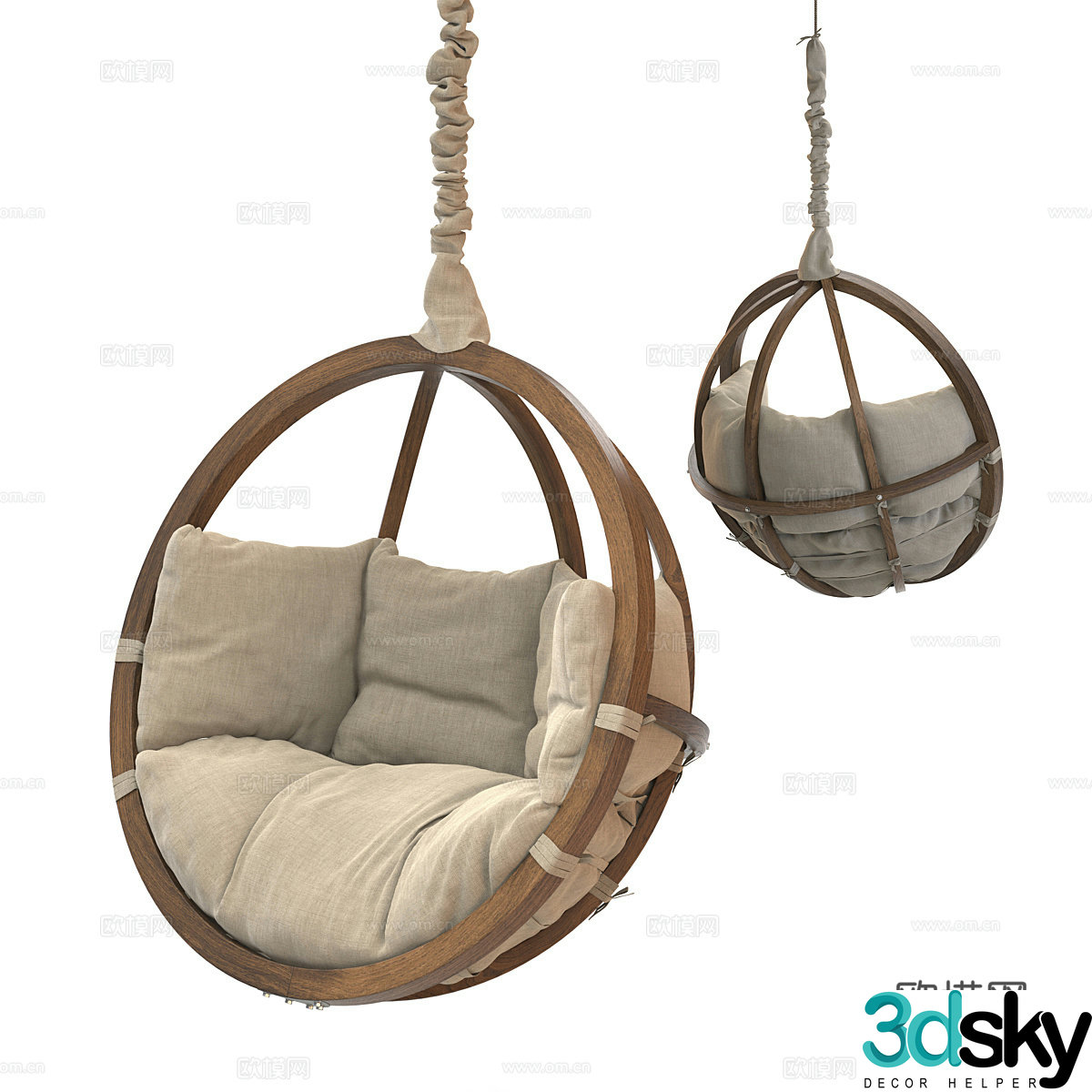DeepLounge hanging chair 3d model