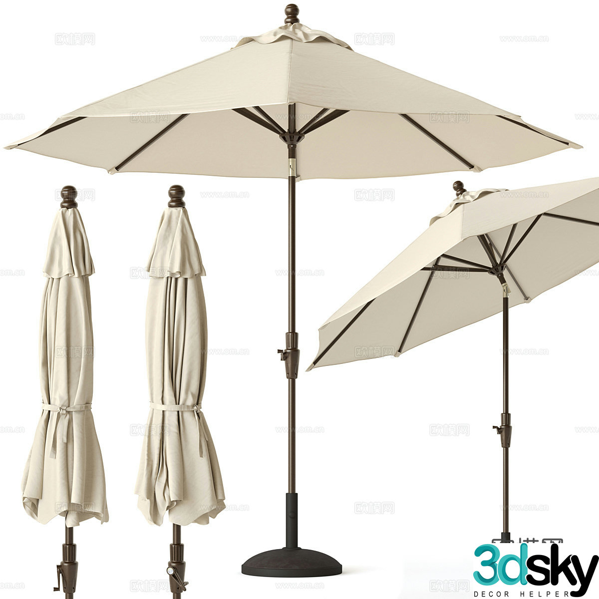 Modern parasol 3d model