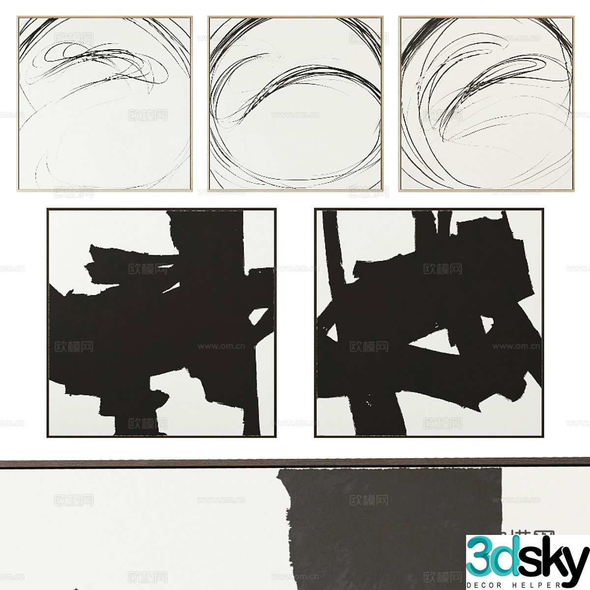 Abstract painting 3d model
